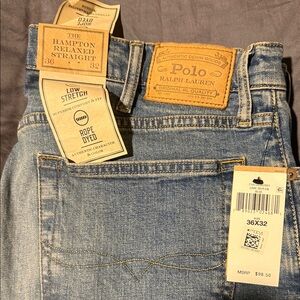 Polo by Ralph Lauren Men's Light Blue Relaxed Jeans